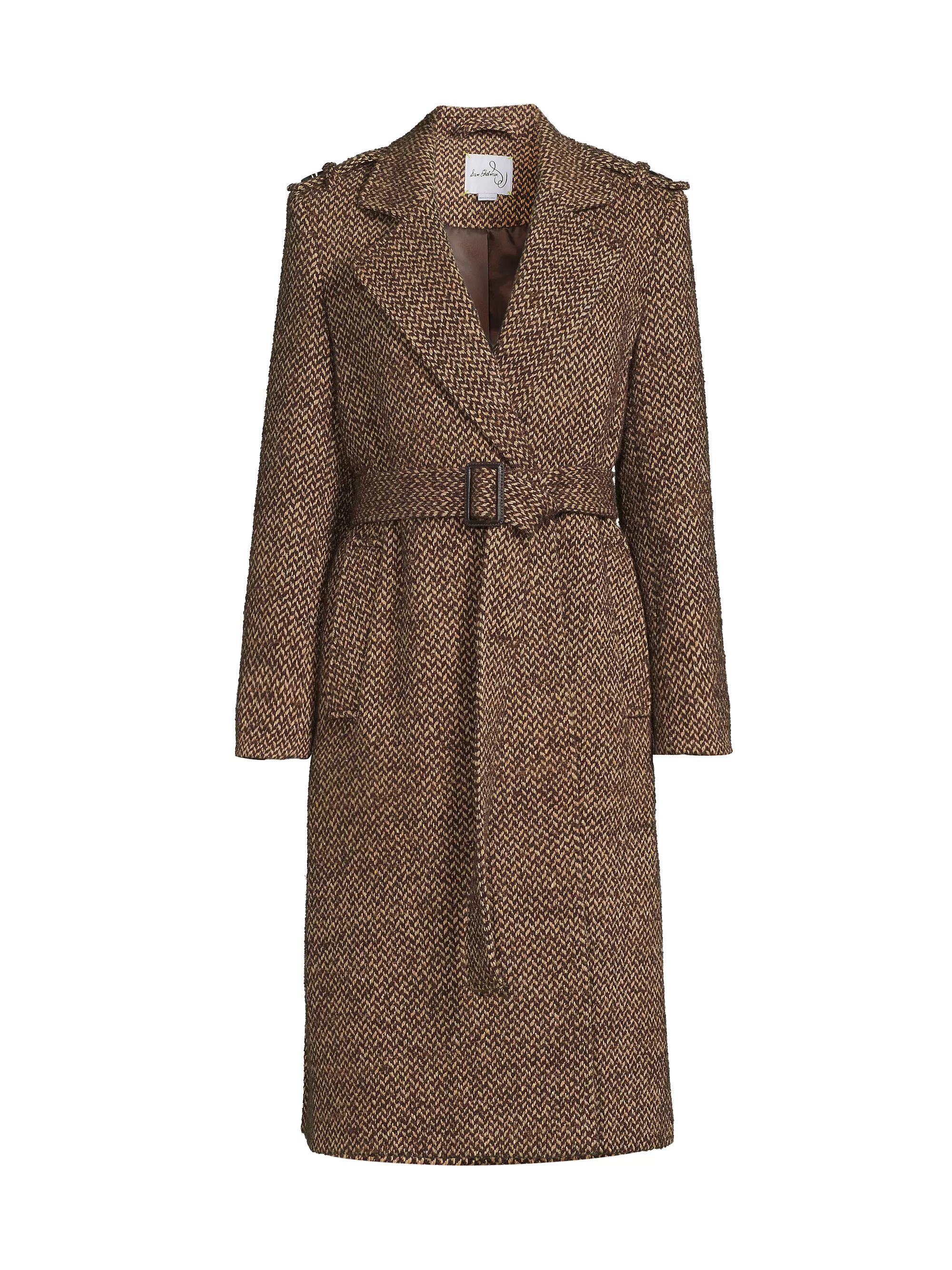 Herringbone Wrap Coat | Saks Fifth Avenue