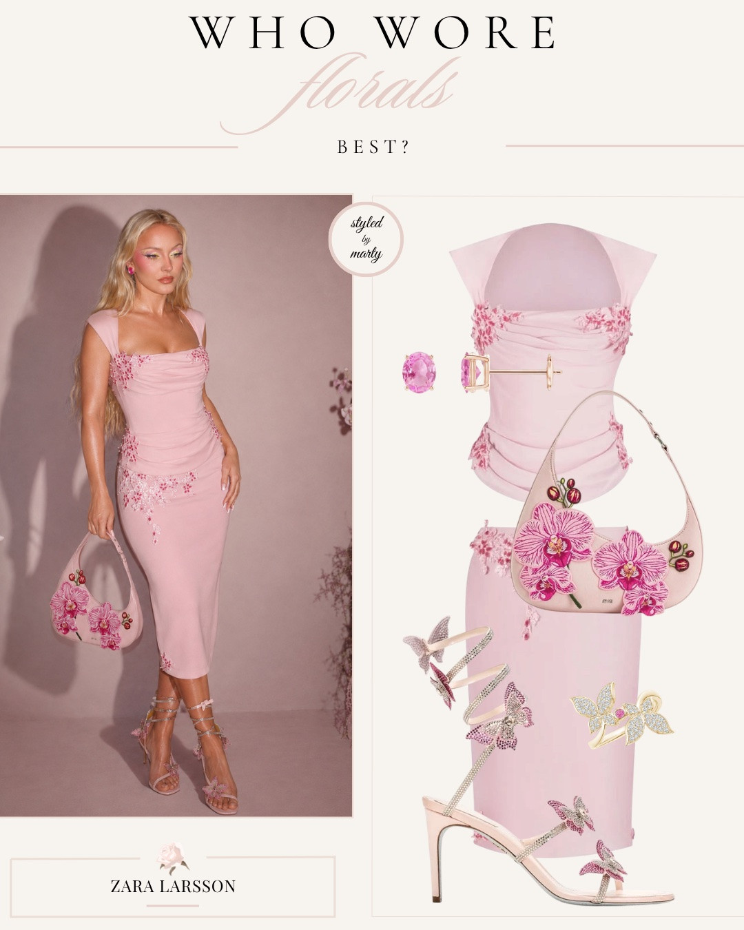 Floral fashion, floral outfit, floral style, floral dress, flower printed dress, feminine outfit, feminine style, romantic style, classy outfit, luxury fashion, pink outfit, minidress, midi dress, occasion dress, elegant outfit, girly style, floral jewels, summer outfit, summer dress, celeb style, aromas grande style, Ariana grande outfit, Zara LARSSON style, Selena Gomez

#LTKeurope #LTKsummer #LTKstyletip