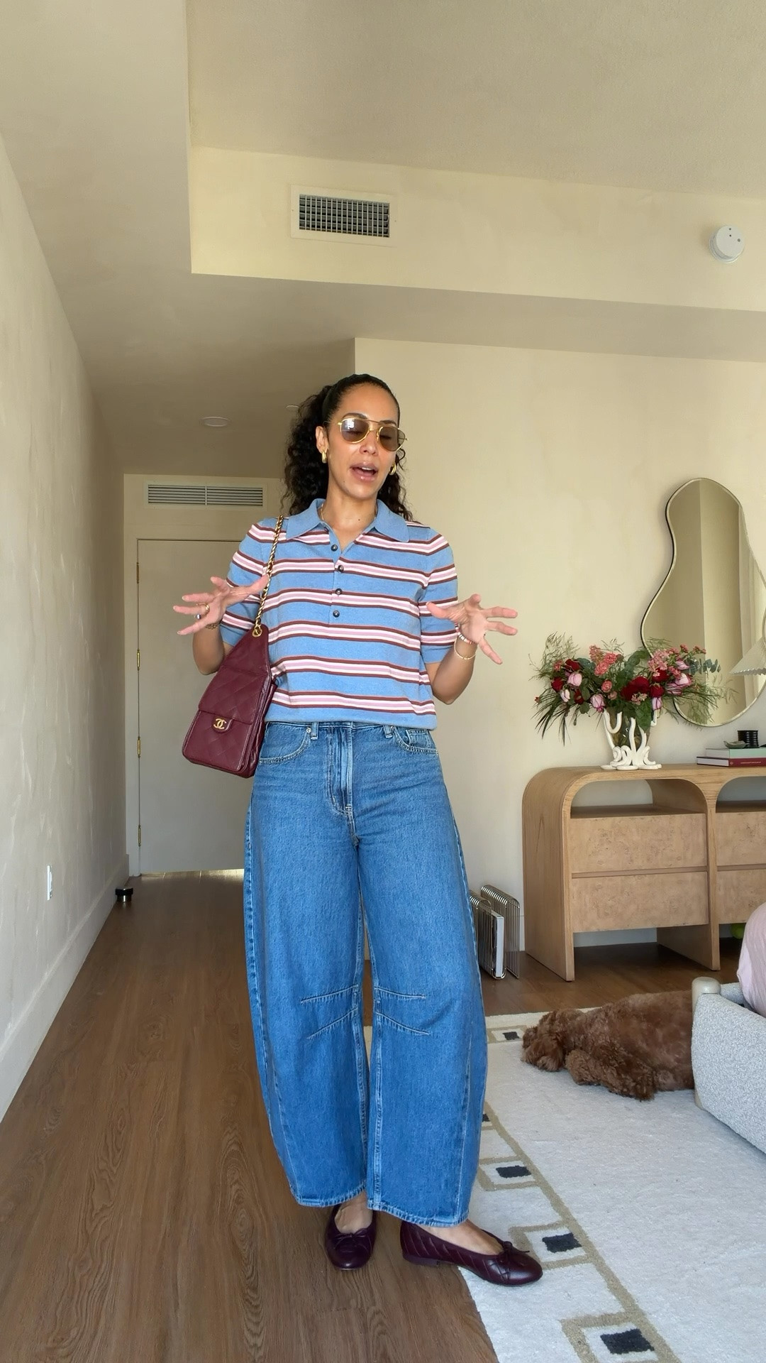 wearing 27R in the jeans and small top✨