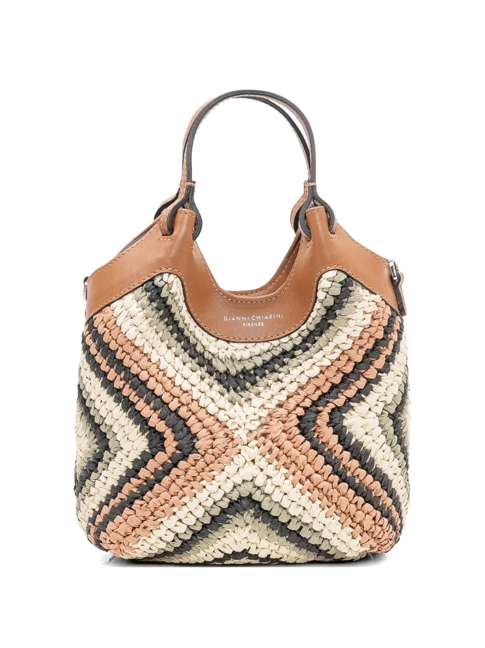 GIANNI CHIARINI Dua chevron-pattern Woven Tote Bag | Neutrals | FARFETCH IE | Farfetch Global