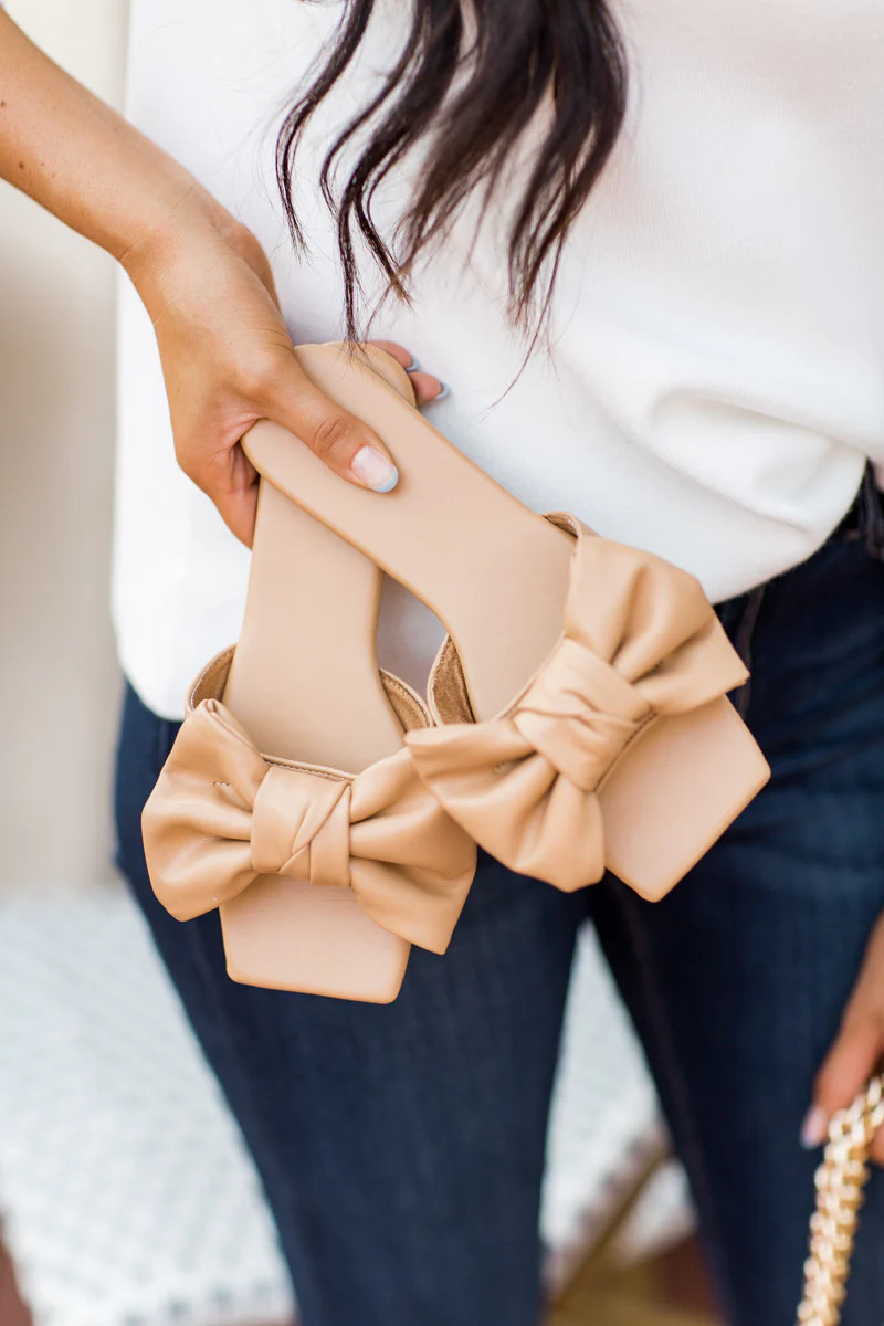 Heidi Bow Slide- Nude | Avara