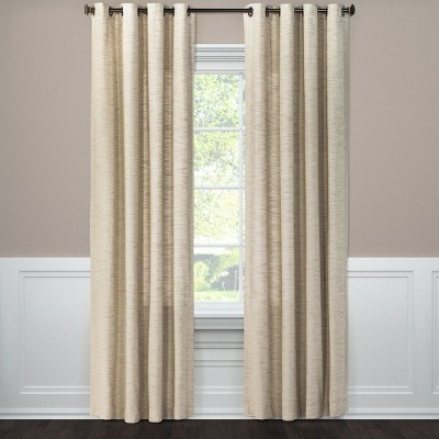 84"x54" Bluece dye Curtain Panel Tan - Threshold™ | Target