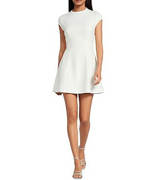 Bardot Delphi Crew Neck Cap Sleeve Balloon Skirt Mini Dress -  6 | Dillard's