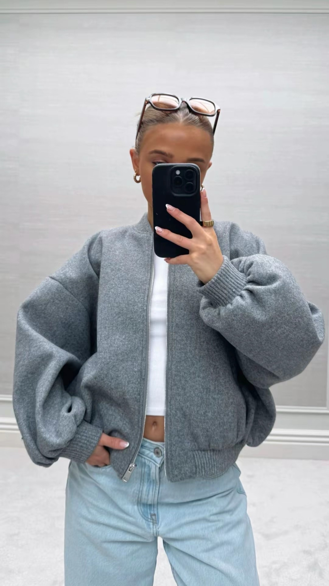 some similar grey bomber jackets!!✨

Pinterest style outfit inspo ideas bomber jacket zip up work spring summer TikTok casual easy basic neutral ootd wishlist faves petite zip up mid grey soft oversized bomber 

#LTKUK #LTKspring #LTKhaul