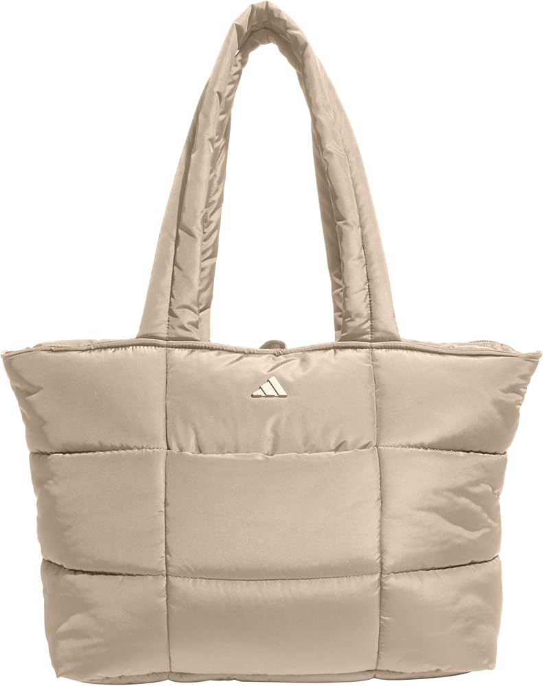 adidas Unisex Quilted Tote – Puffer Shoulder Bag | Amazon (US)