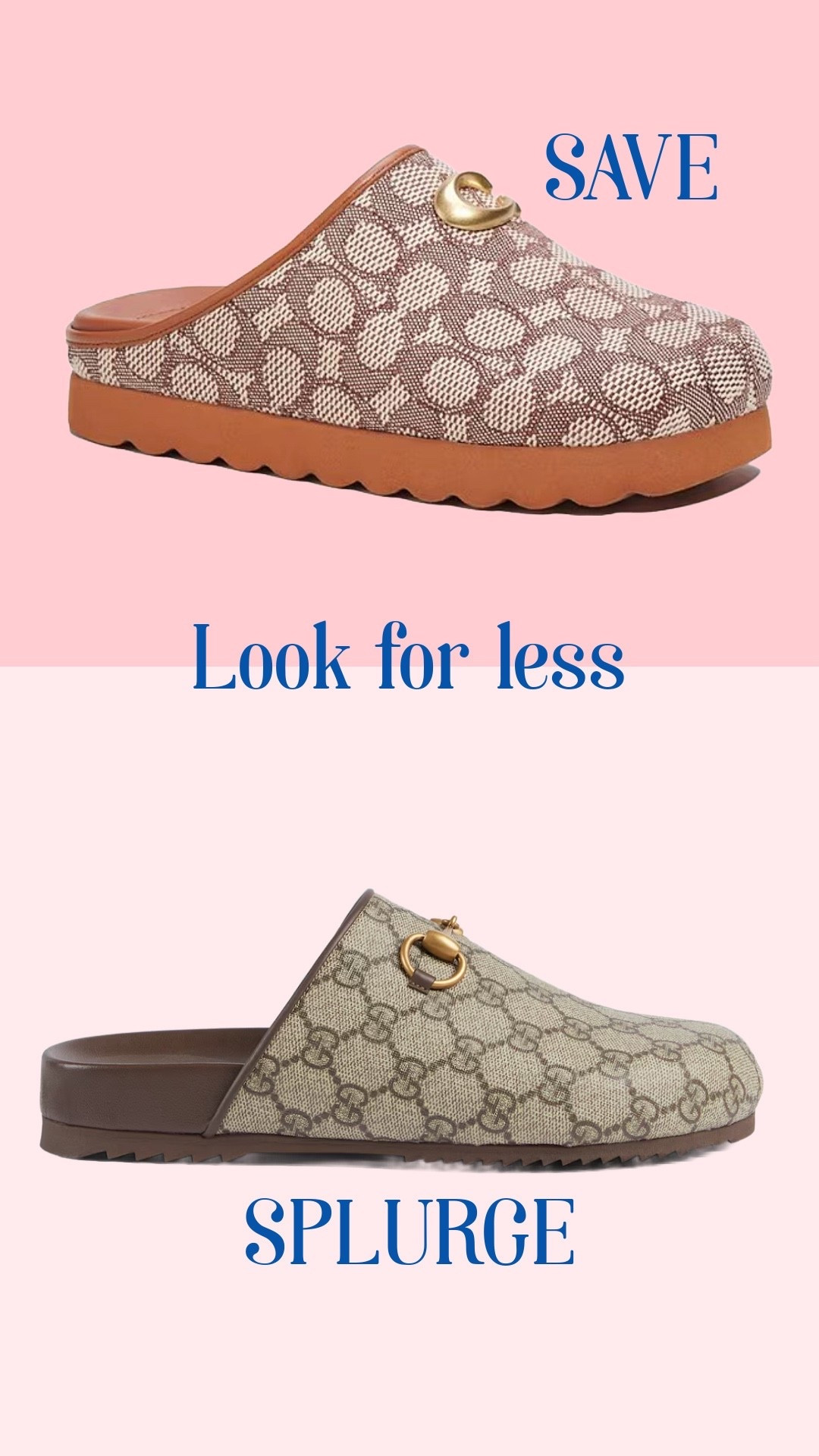 Look for less Gucci clogs 