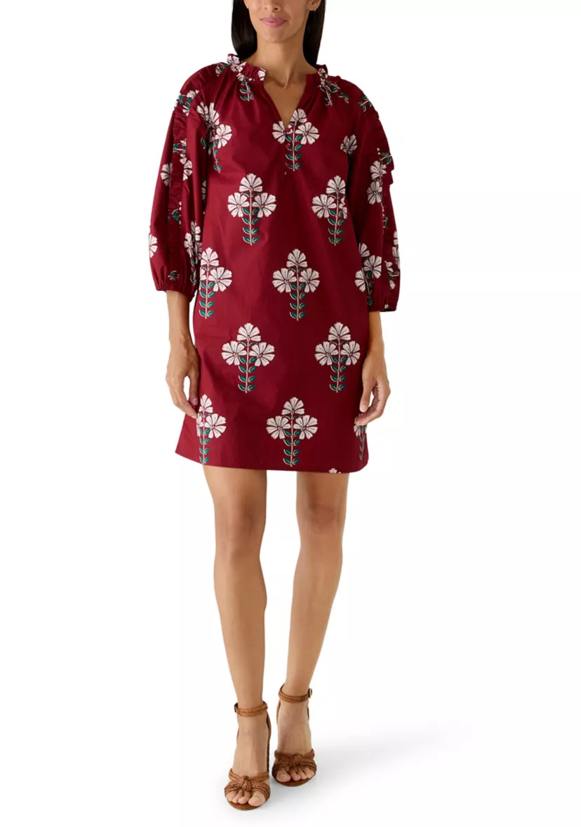Women's 3/4 Ruffle Sleeve Dress | Belk