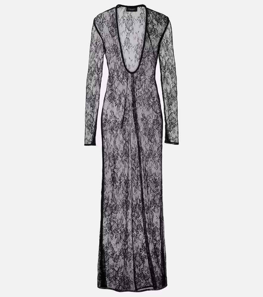 Adriana Degreas Sheer lace maxi dress | Mytheresa (INTL)