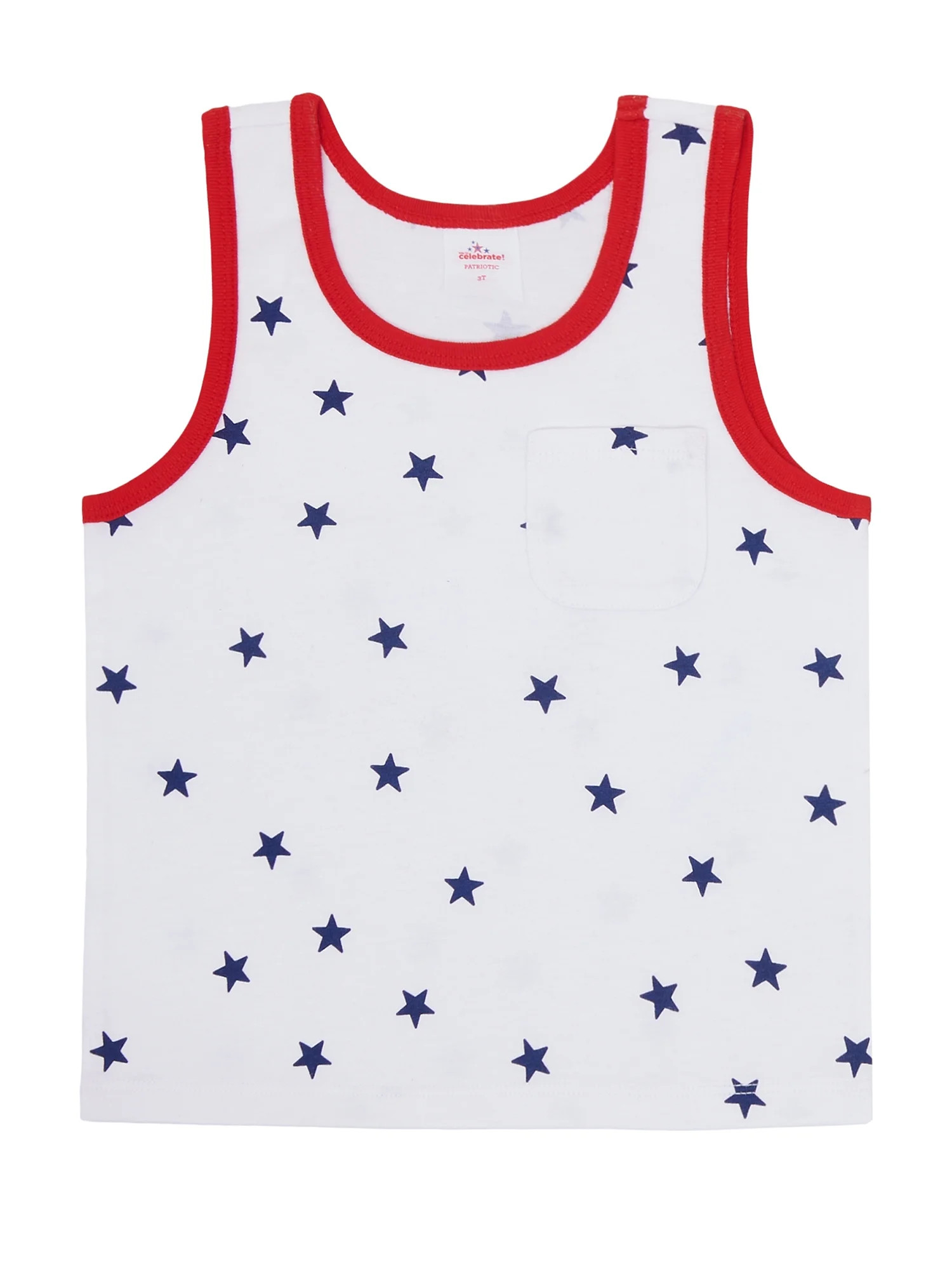 Way to Celebrate Toddler Boy Patriotic Americana Americana Tank, Sizes 12M-5T | Walmart (US)