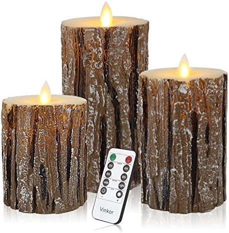 Vinkor Flameless Candles Flickering Candles Decorative Battery Flameless Candle Classic Real Wax ... | Amazon (US)