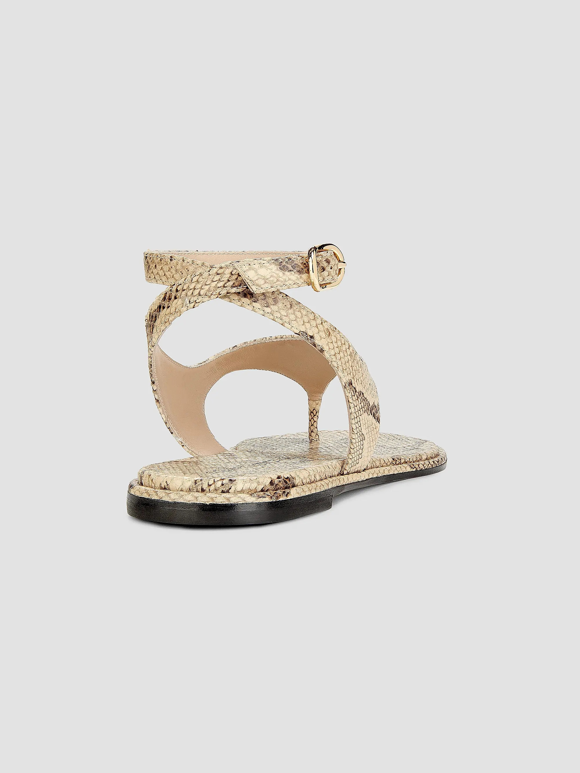 Marley Snake-Embossed Leather Sandals | Saks Fifth Avenue