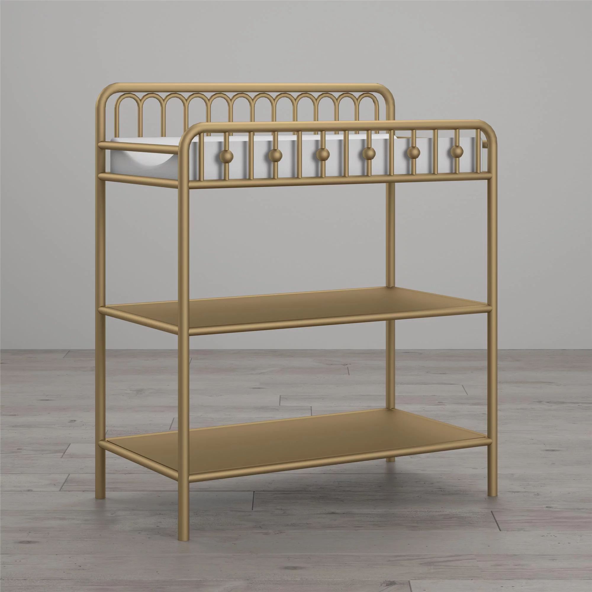 Little Seeds Monarch Hill Ivy Metal Changing Table, Gold | Walmart (US)
