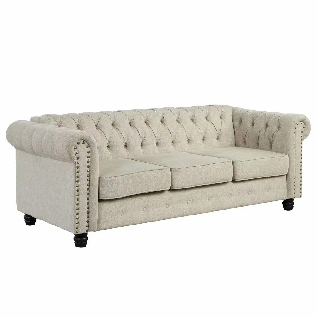Adolina 80" Rolled Arm Chesterfield Sofa | Wayfair North America