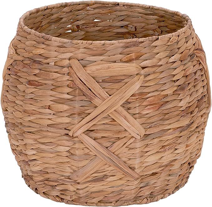 Household Essentials ML-4112 Hyacinth Round Floor Basket, X-Design | Amazon (US)