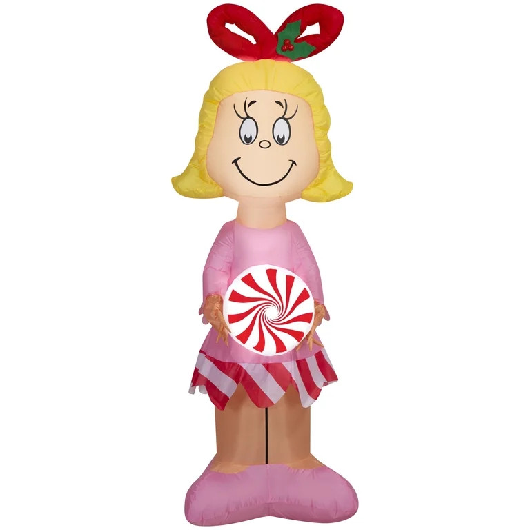 5 ft Cindy Lou Who Christmas Airblown Yard Inflatable, Multicolor, by Dr. Seuss - Walmart.com | Walmart (US)