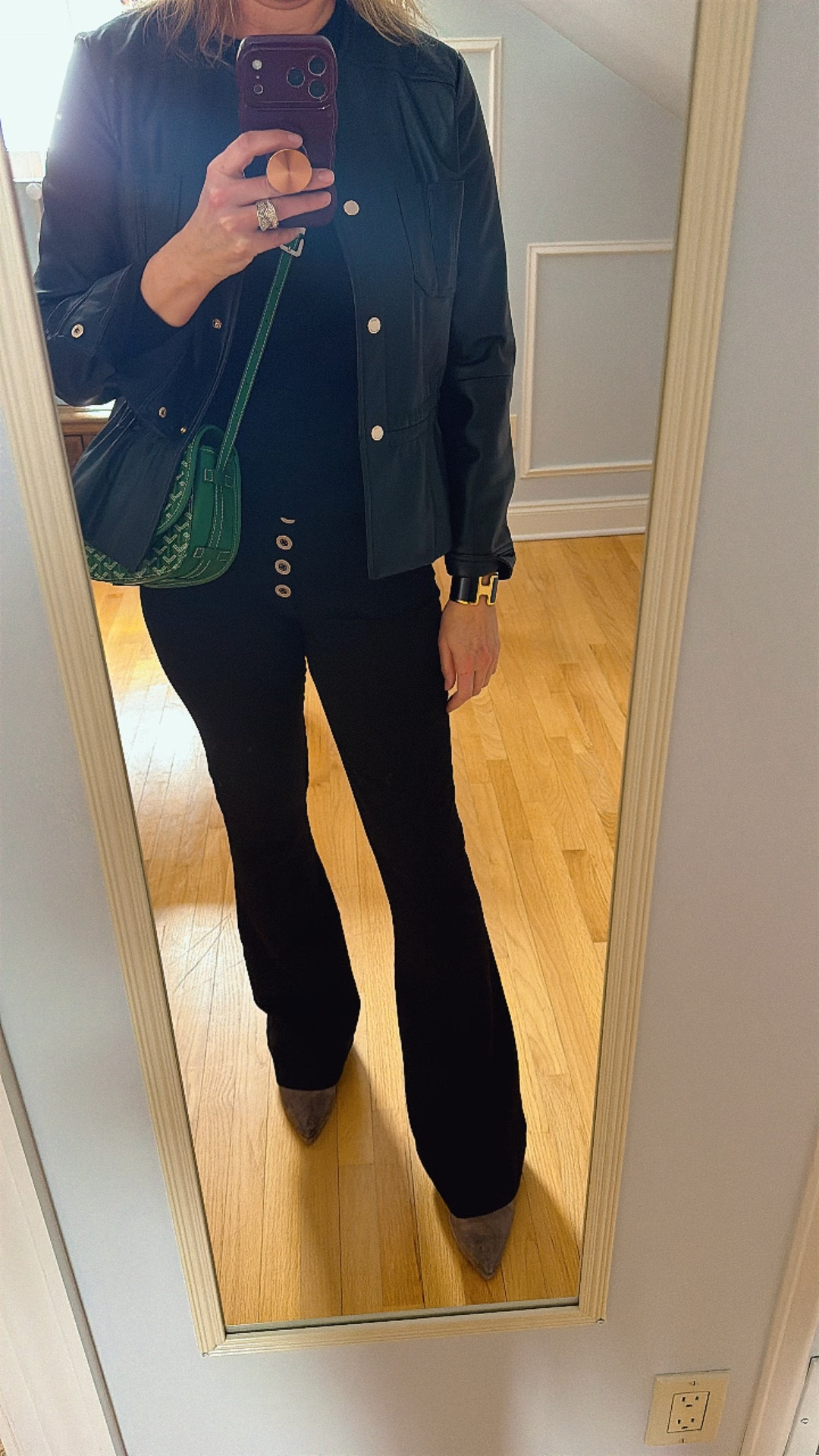 Leather jacket 

#LTKWorkwear #LTKootd #LTKSpringSale