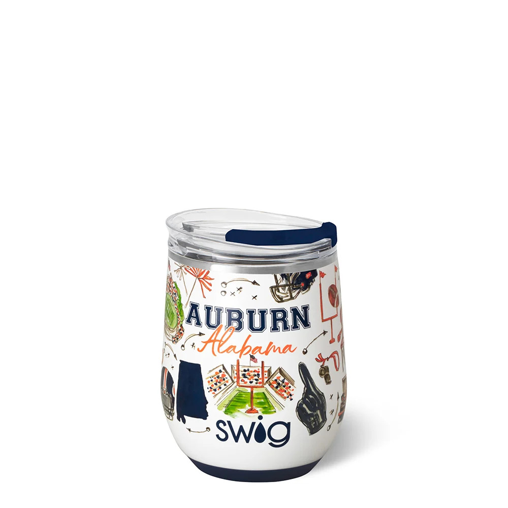 Tailgates in Auburn Stemless Wine 12oz | Swig Life