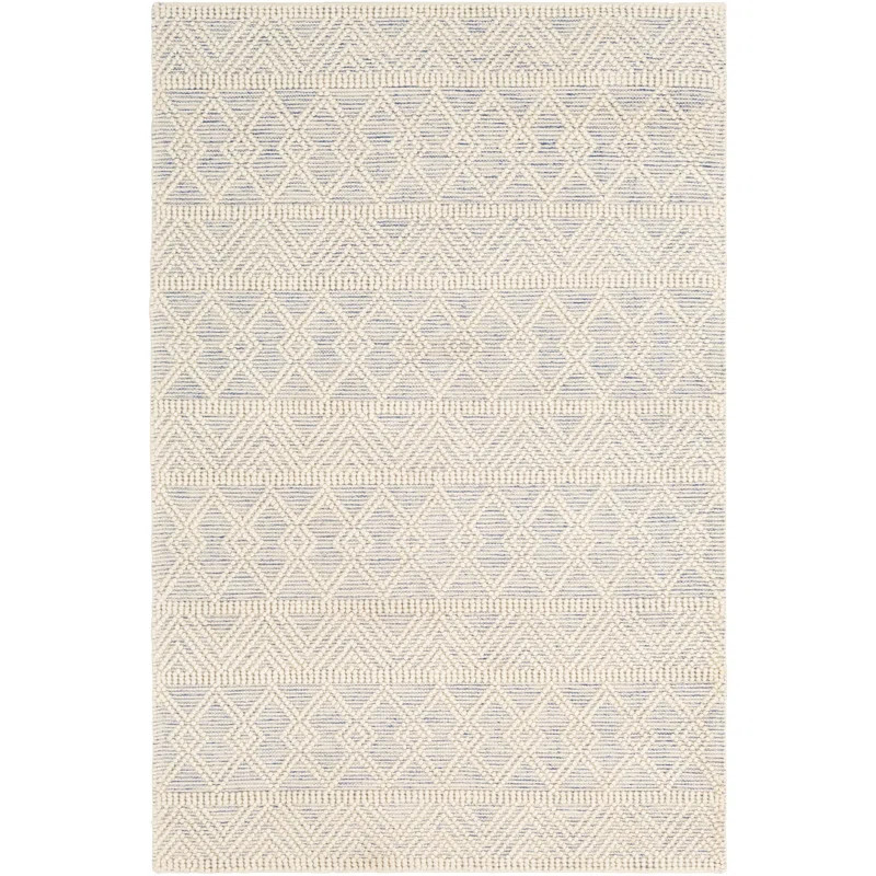Tribeca Handmade Blue/Cream Rug | Wayfair North America