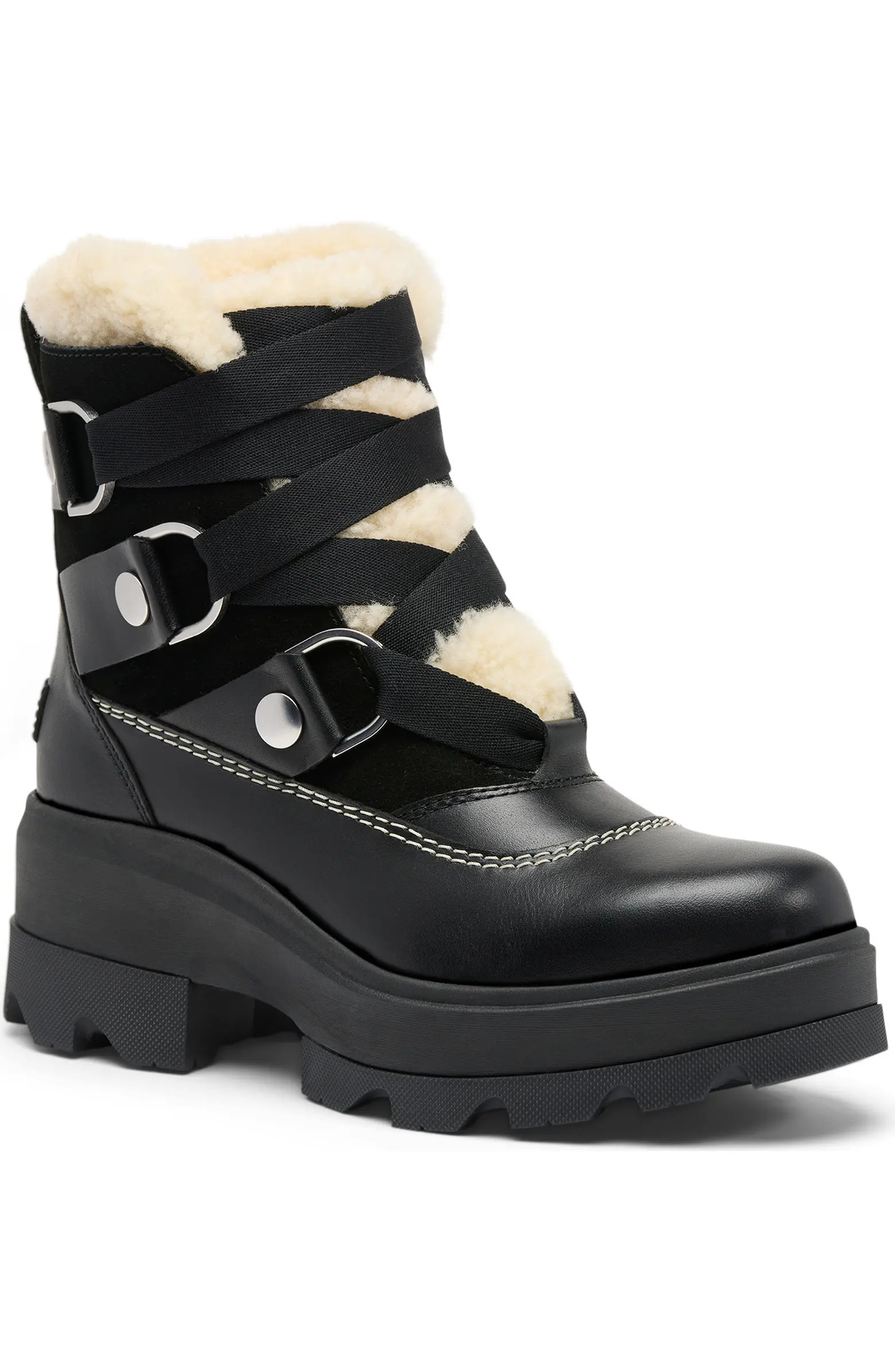 Joan FRWD Cozy Genuine Shearling Trim Waterproof Boot (Women) | Nordstrom