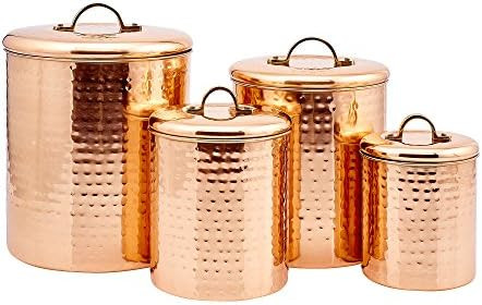 Old Dutch International Canister Set, 4Qt, 2Qt, 1½Qt,1Qt, copper | Amazon (US)