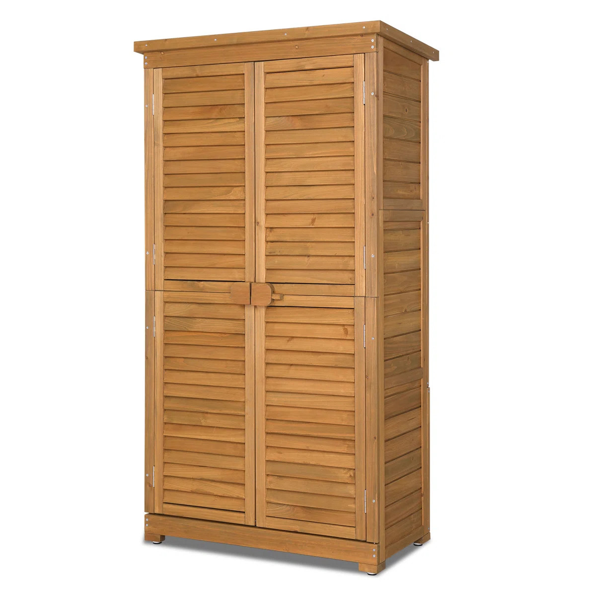 2.8 ft. W x 5.2 ft. H Garden Solid Wood Tool Storage Shed | Wayfair North America