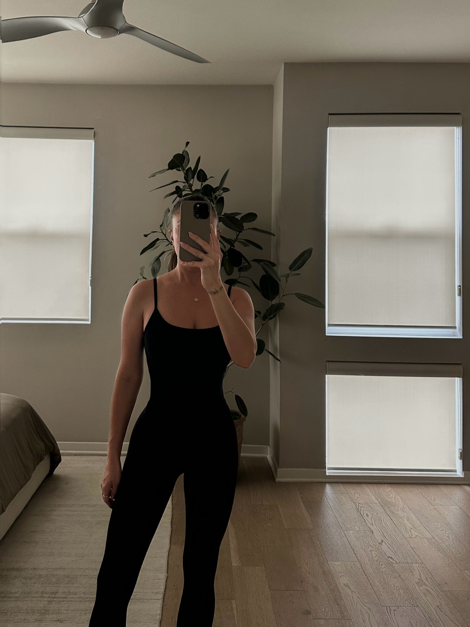 Workout / run around jumpsuit. 
So soft and comfy. 
Size- x small 