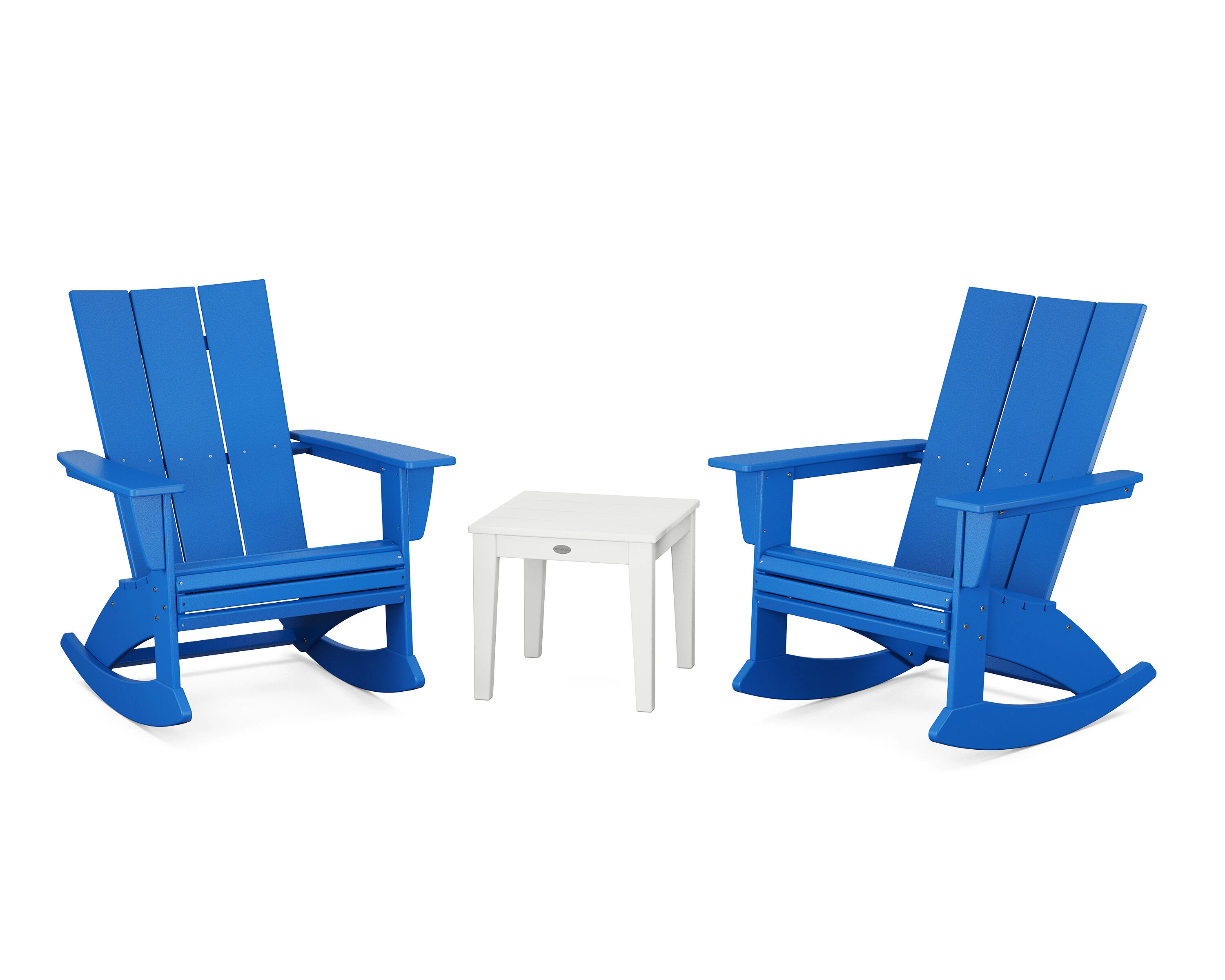 POLYWOOD Modern Adirondack 3 -Piece Patio Conversation Set one_size | PWS2205-1-11368 | Lowe's