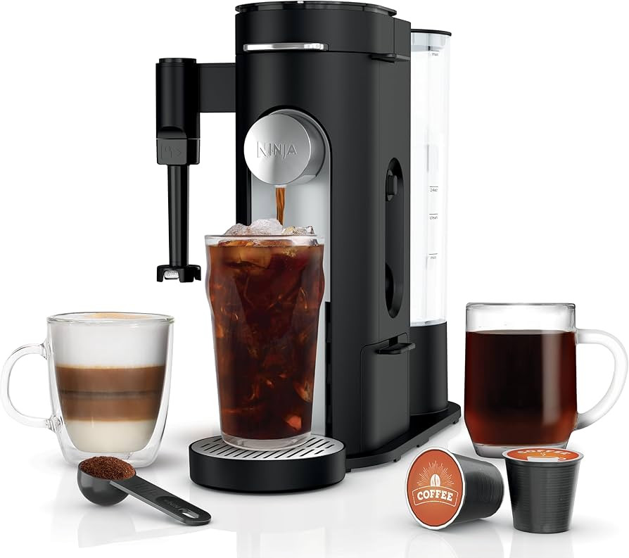 Ninja Coffee Maker, Single Serve, Brew with Coffee Pods and Grounds, Compatible with K-Cup Pods, ... | Amazon (US)