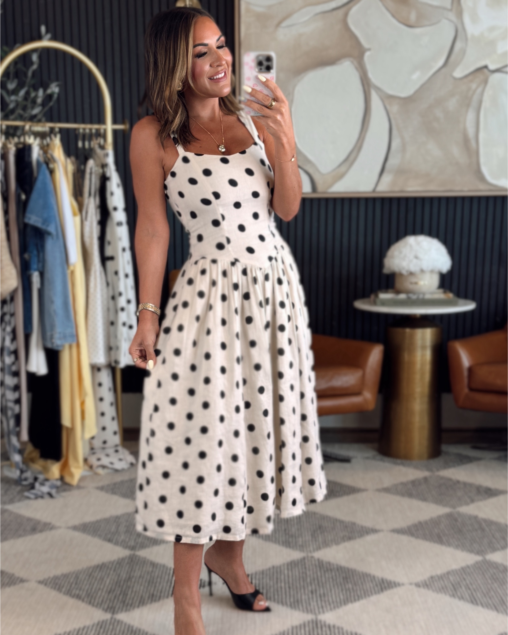 Polka dots, but make it chic 🇫🇷🖤✨

These dresses are giving classic charm with a flirty twist—feminine, flattering, and effortlessly elegant.

Perfect for date nights, garden parties, or strolling the streets of Paris.

Wearing a small in all 3
5’2” • 130 lbs • 34DD • 25” waist

Which one’s your favorite vibe—bold & black, sweet & flirty, or timeless & tailored?

#AmazonFinds #PolkaDotStyle #EuropeanSummer #PetiteFriendly #VacationLooks #GRWM #ClassicWithATwist #AmazonFashion #DressesOfTheDay #Affliate #OOTD #StyleOver40 #PetiteStyle #SummerWardrobe #EffortlessStyle #PolkaDotsForever

#LTKPetite #LTKOver40 #LTKStyleTip