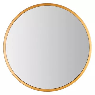 Safavieh Eason 30-Inch Round Mirror in Brass | Bed Bath & Beyond