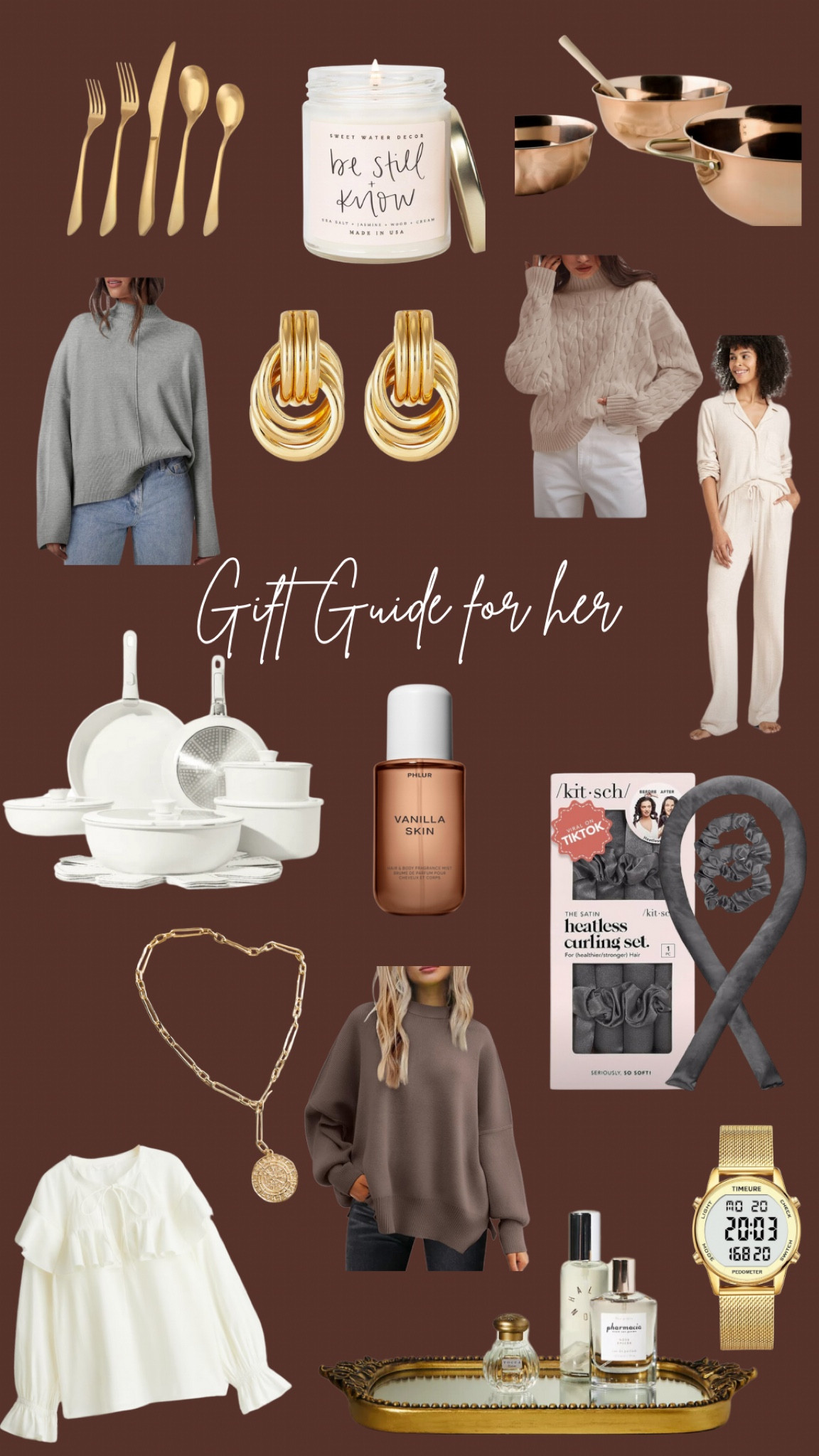 Gift Guide for Her 

#giftguide
#gifts
#christmas 

#LTKGiftGuide #LTKHoliday #LTKFindsUnder50
