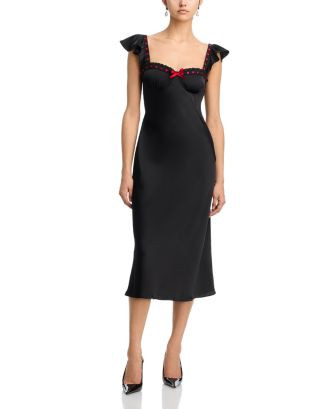 Bias Cut Flutter Sleeve Dress - Exclusive | Bloomingdale's (US)
