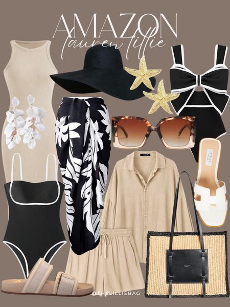 AMAZON resort ready! Neutral and classy beach outfits for your next trip or summer day. 

Summer outfit. Swimsuit. Sandals. One piece swimsuits. Travel outfit. 

#LTKSwim #LTKFindsUnder100 #LTKOver40