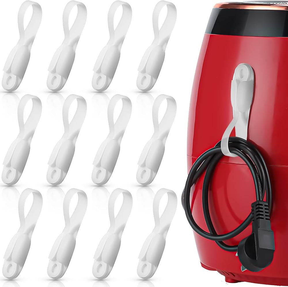 Fiada 12 Pcs Cord Bundlers Cord Organizer for Appliances, Self Adhesive Kitchen Sticky Silicone C... | Amazon (US)
