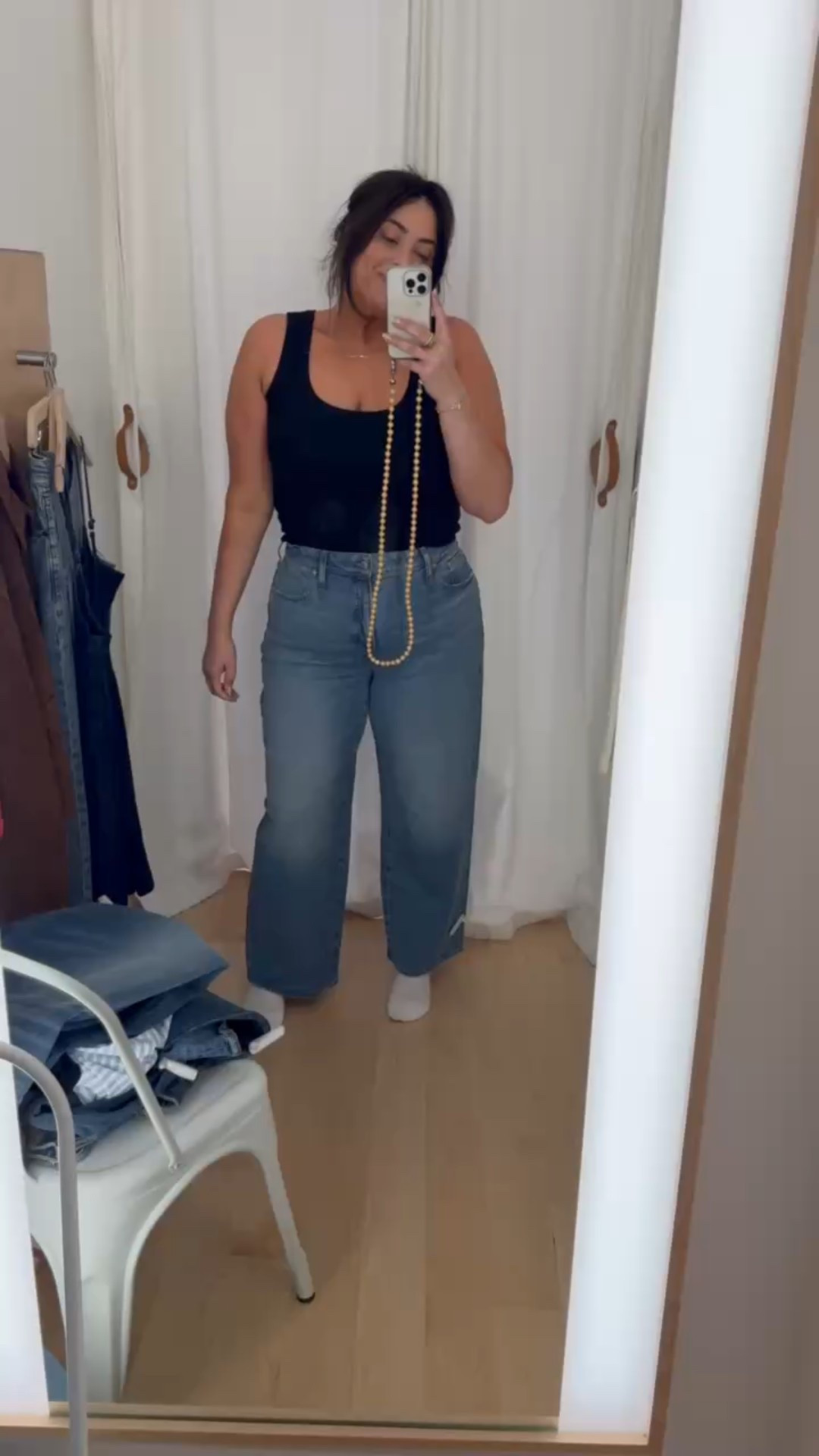 Another view of perfect vintage jeans. I am in true size and in curvy fit. They come in plus, tall, petite, as well. 

#LTKSaleAlert #LTKMidsize #LTKPlusSize