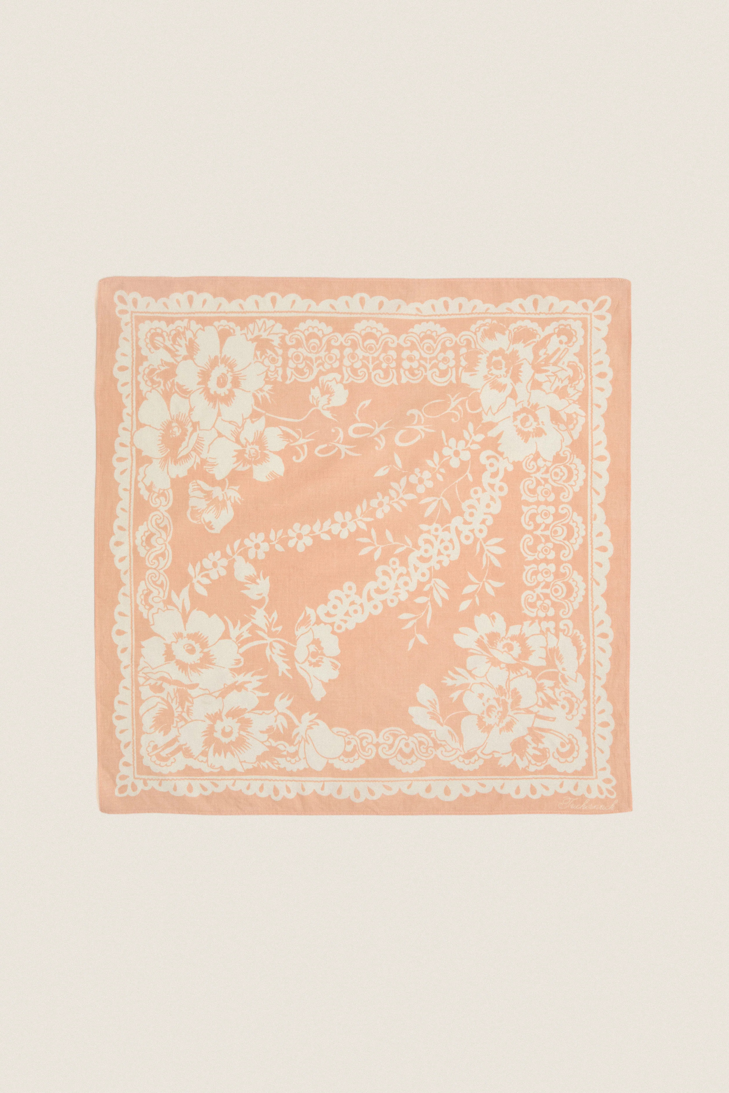 White Peach Tropical Punch Cotton Scarf | Tuckernuck (US)