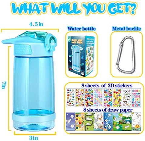 Bpa Free 17oz Water Bottle And Craft Kit For Boys | Amazon (US)