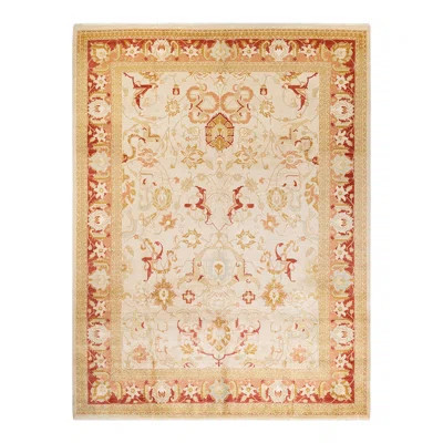 Keenan One-of-a-Kind Hand-Knotted New Age 9'2" X 12'2" Wool Area Rug in Ivory/Red | Wayfair North America