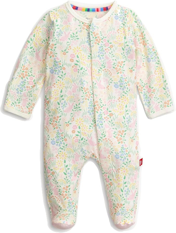 Magnetic Me Girls Modal Magnetic Baby Footie Pajamas | Silky Soft Modal Fabric | Baby Sleepers Av... | Amazon (US)
