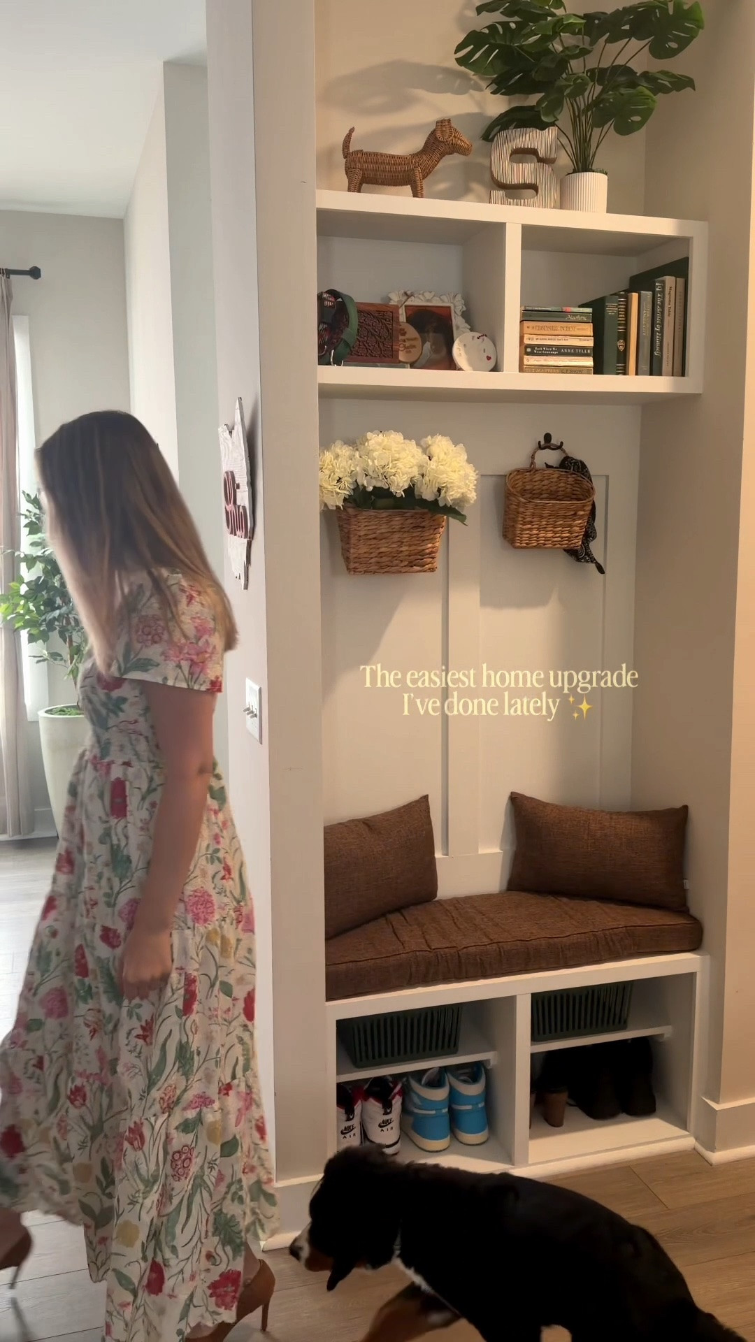 The easiest home upgrade I’ve done lately 🤍✨

I walked by this little drop zone every day and it always felt unfinished. One custom cushion later and the whole corner feels warmer, more intentional, and so much more us.

Sometimes it’s the smallest updates that make home feel like home.

Follow along @styledwithpaws for more affordable home finds, cozy living, and everyday moments 🤍

#LTKHome #LTKdayinmylife #LTKvlog
