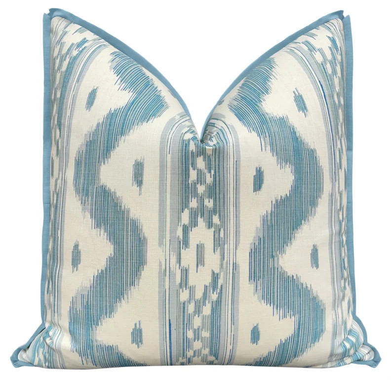 Bali Hai // Baliblu With Butterfly Flange China Seas Flange Pillow Blue Throw Pillow - Etsy | Etsy (US)