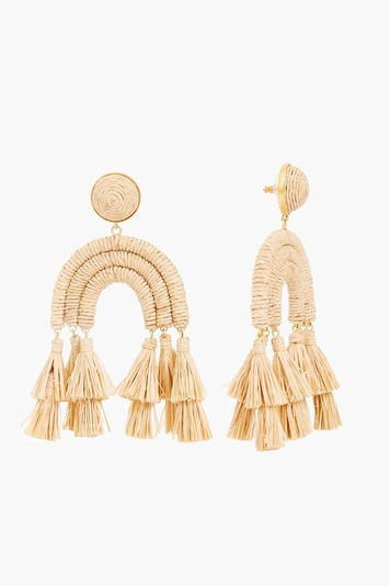 Raffia Archer Earrings | Tuckernuck (US)
