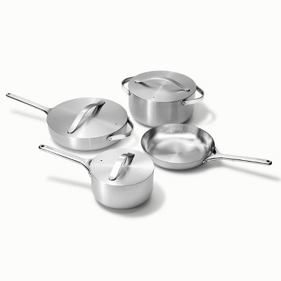 Caraway Home 12pc Stainless Steel Cookware Set: Lifetime Warranty, Induction Compatible, Includes Dutch Oven & Frying Pan | Target