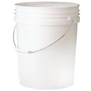 Click for more info about Leaktite 5 gal. 70mil Food Safe Bucket White-005GFSWH020 - The Home Depot