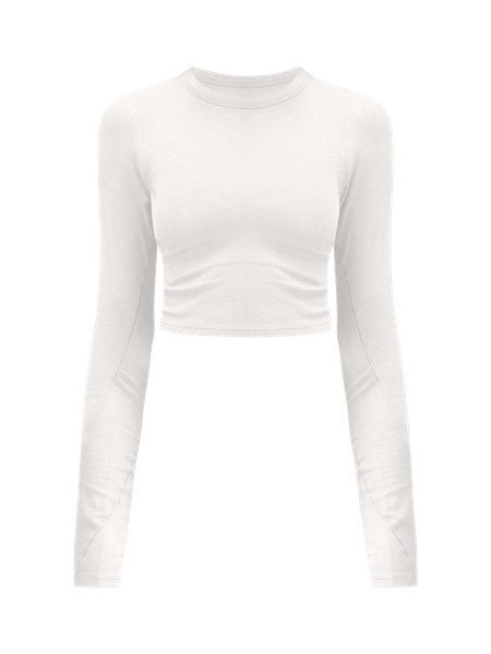 Hold Tight Straight-Hem Cropped Long-Sleeve Shirt | Lululemon (US)