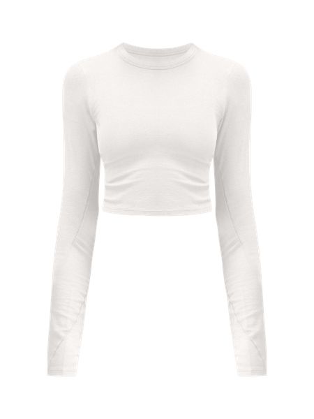 Hold Tight Straight-Hem Cropped Long-Sleeve Shirt | Lululemon (US)