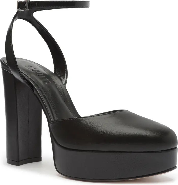 Mila Ankle Strap Platform Pump (Women) | Black Sandal Sandals | Black Heels Shoes | Nordstrom