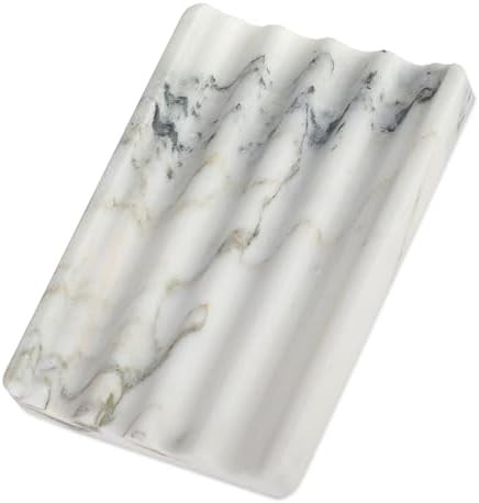 Koville African Natural Marble Soap Dish for Shower, Stone Soap Tray for Bathroom, Bar Soap Holde... | Amazon (US)
