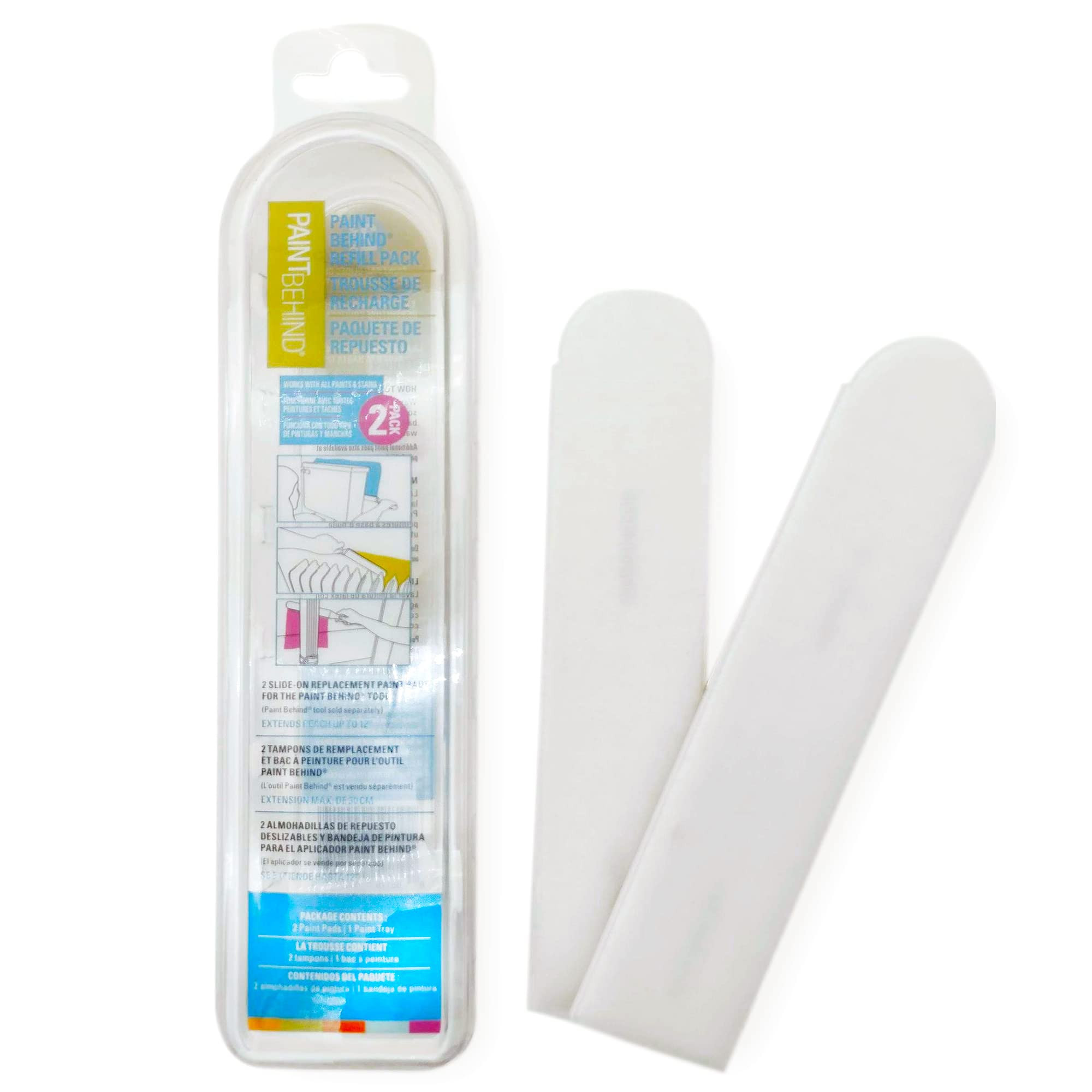 Paint Behind Toilet Tool Nylon Brush Pad Refill with Tray - Flat Paint Brush Set for Walls, Behind Toilet and Hard to Reach Areas - Painting Supplies for Home Interior Set | Amazon (US)