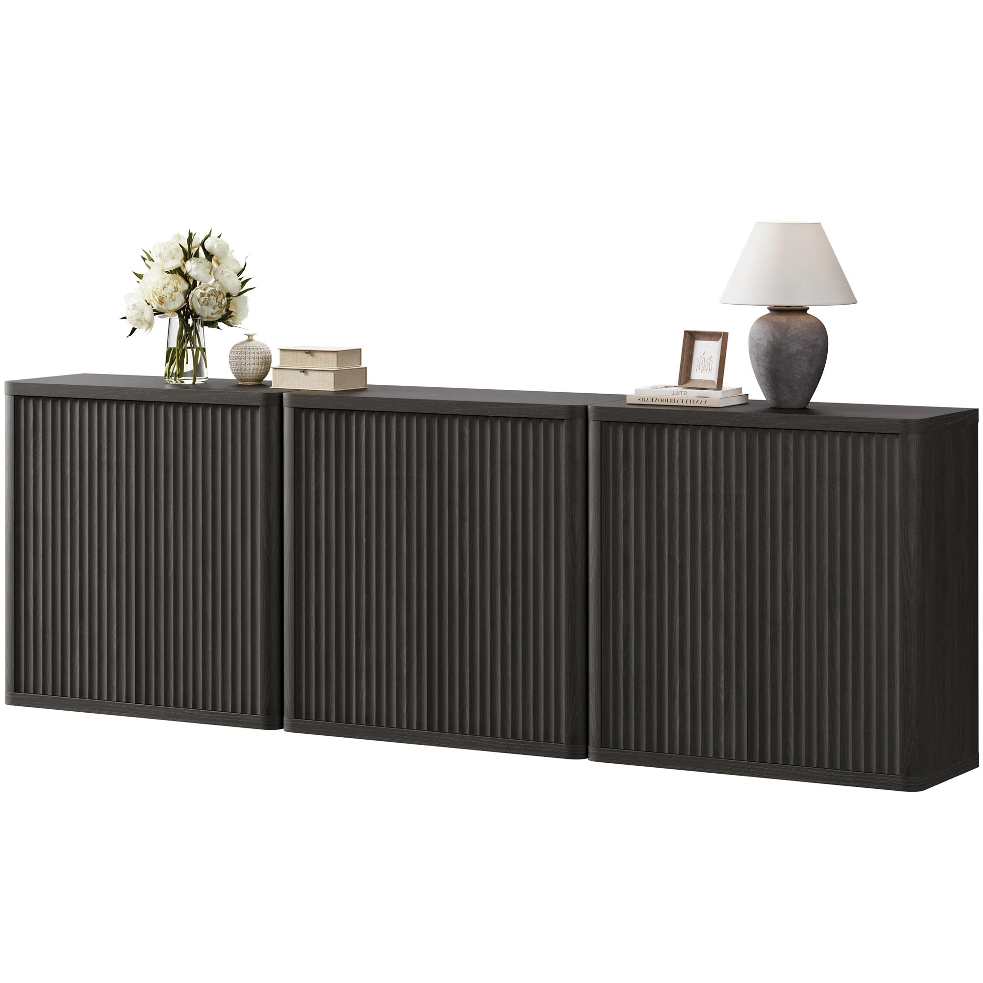 Cesiro 34.6'' Wide Buffet Sideboard With Adjustable Shelves (Set of 3) | Wayfair North America